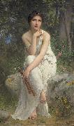 Charles-Amable Lenoir The Flute Player oil painting artist